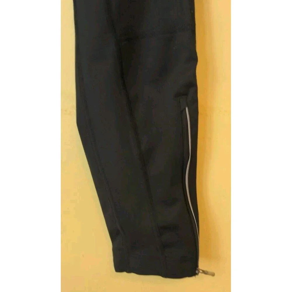 Nike Dri-Fit Running Athletic Leggings Womens M Black Side Zip Pocket Pull On